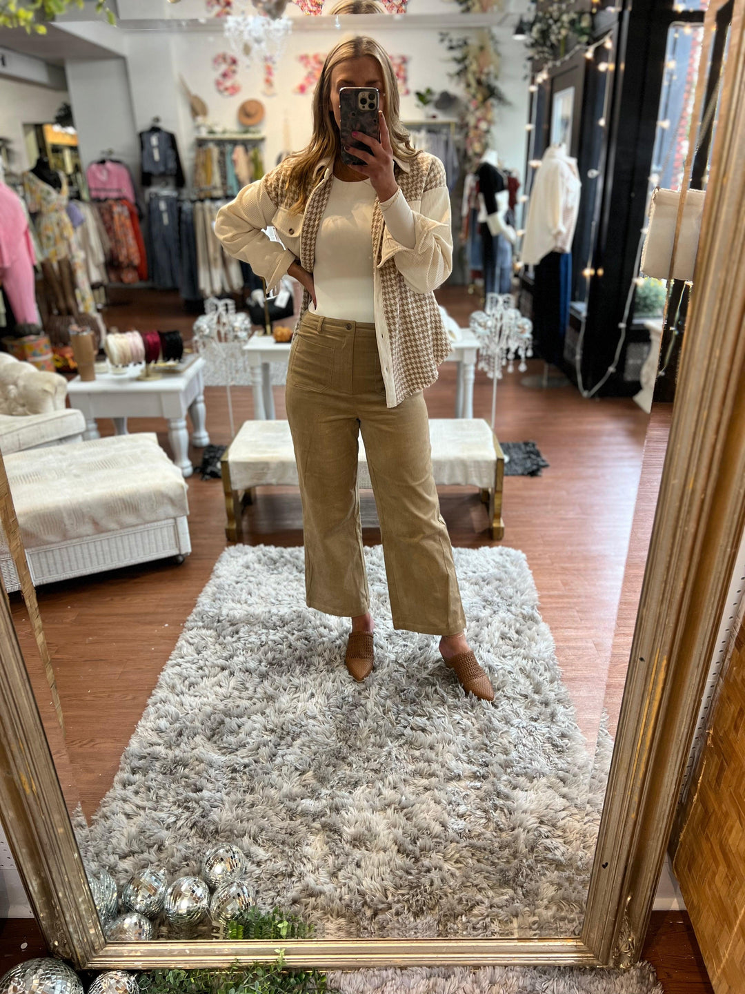 Taupe Suede High Rise Wide Leg Cropped Pants – Kiki's Boutique